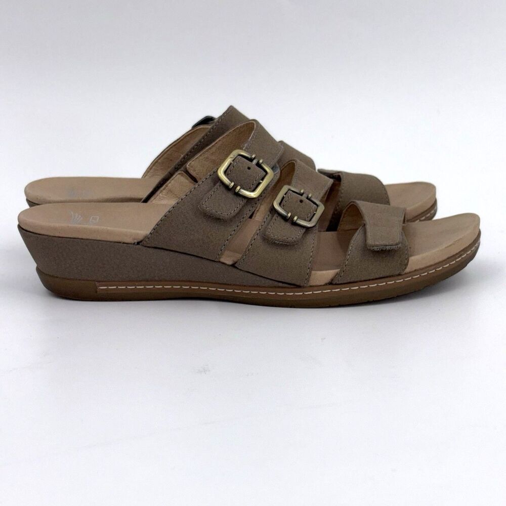 Dansko Allyson Slides Sandals Womens Size 10.5 Leather Summer Granola Girl Beach